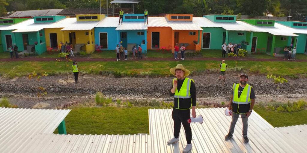 World’s Most Popular YouTuber Builds 100 Homes for South Americans in Disaster Areas