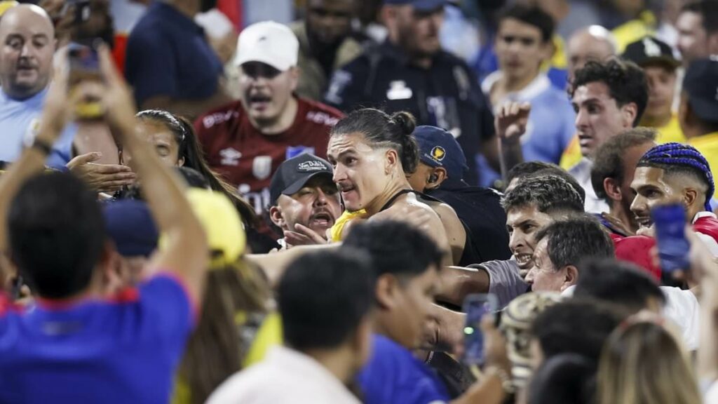 Darwin Nunez among 11 Uruguay players facing disciplinary action for violent clashes with Colombia fans