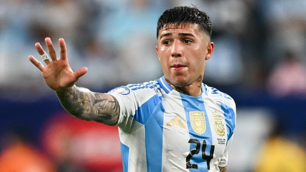 Enzo Fernandez breaks cover as Argentina star is pictured for first time since sparking racism storm by singing controversial song in Copa America celebrations