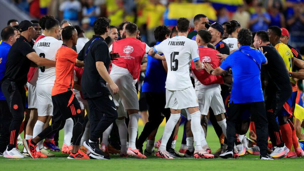 Scandal at Copa America semi-final between Uruguay and Colombia. GETTY IMAGES