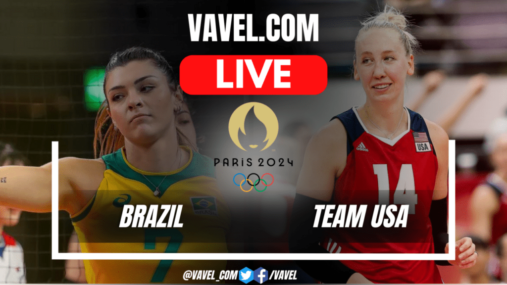 Brazil vs Team USA LIVE Score Updates, Stream Info and How to Watch Women's Volleyball in Olympic Games 2024 | August 8, 2024