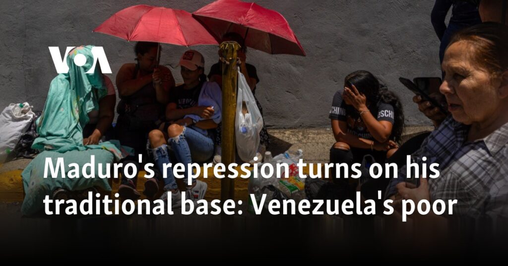 Maduro's repression turns on his traditional base: Venezuela's poor