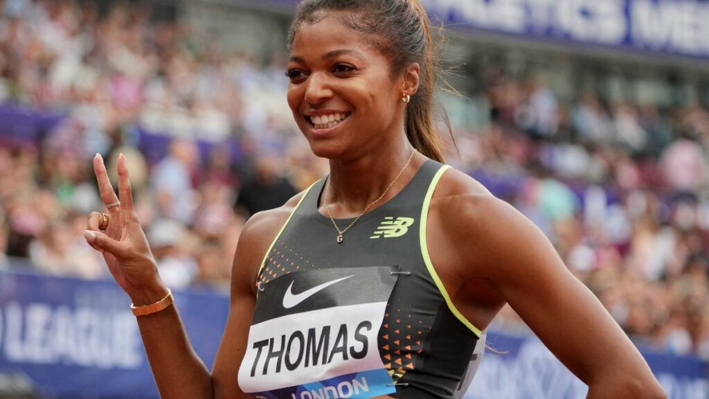 America’s Gabby Thomas powers to Olympic 200m gold