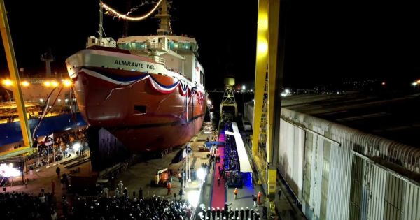 Chile launches the first icebreaker made in South America — MercoPress