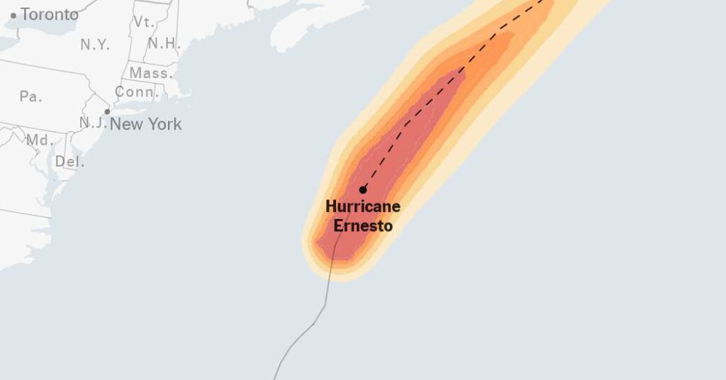 Hurricane Ernesto Tracker: Latest Forecast and Maps