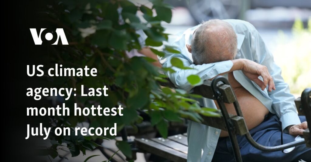 Last month hottest July on record