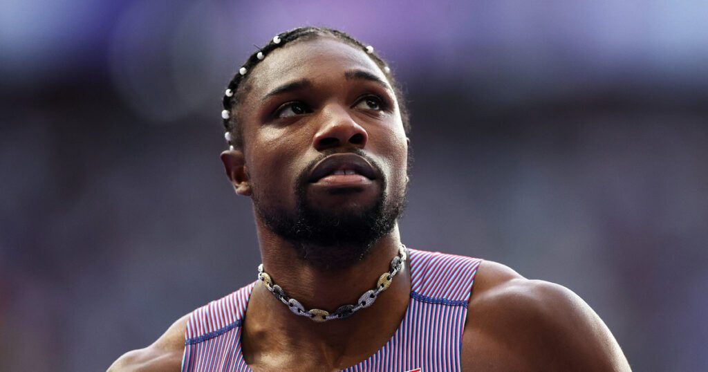 Noah Lyles goes after a second gold