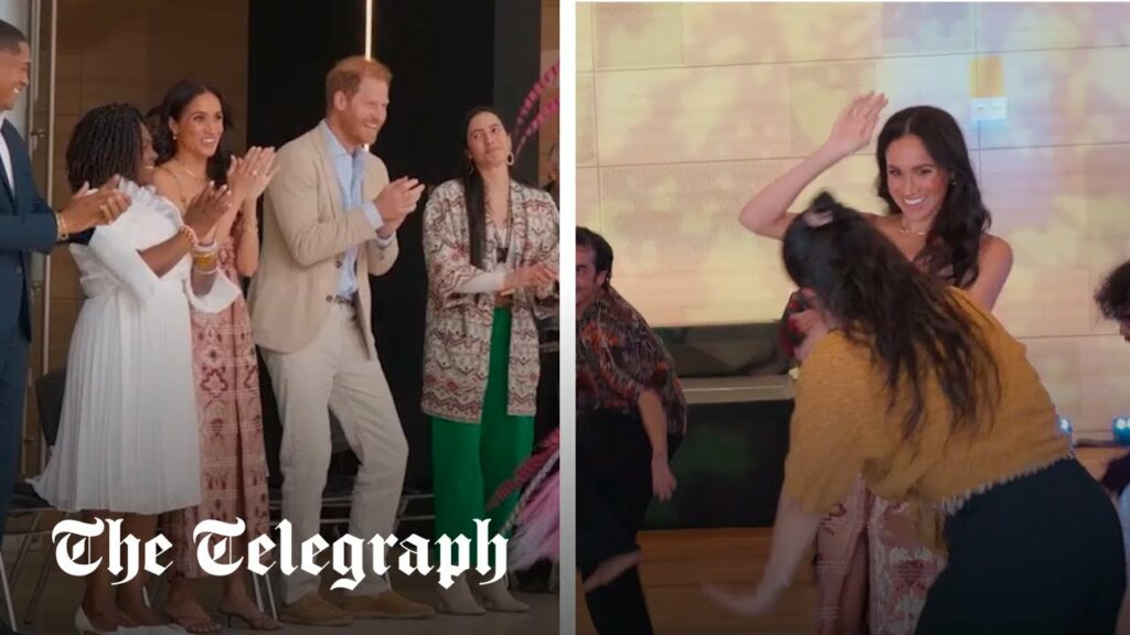 Prince Harry seen 'dad dancing' during Colombia trip with wife Meghan