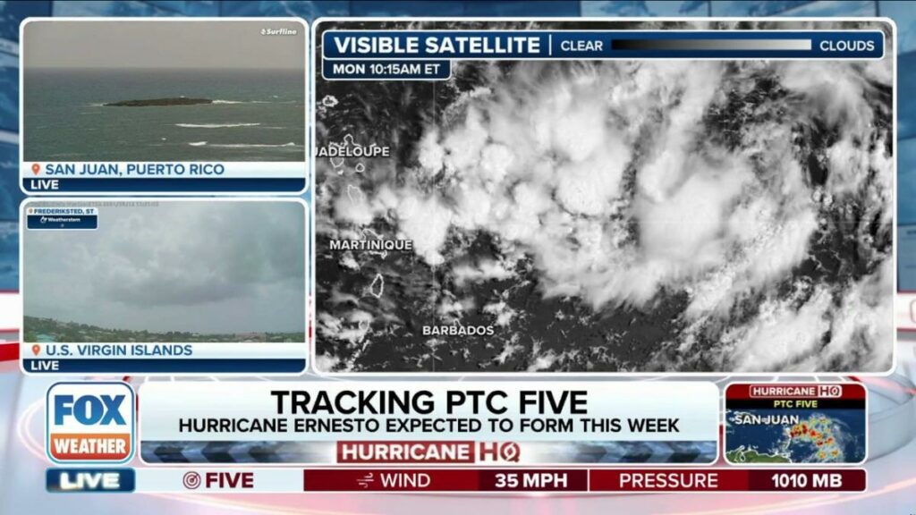 Puerto Rico, US Virgin Islands included in Tropical Storm Warning as future Ernesto inches closer to Caribbean