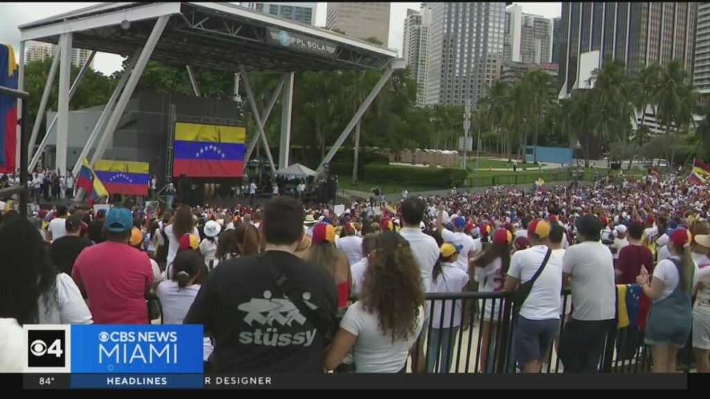 Thousands protest Venezuela's election results in Downtown Miami