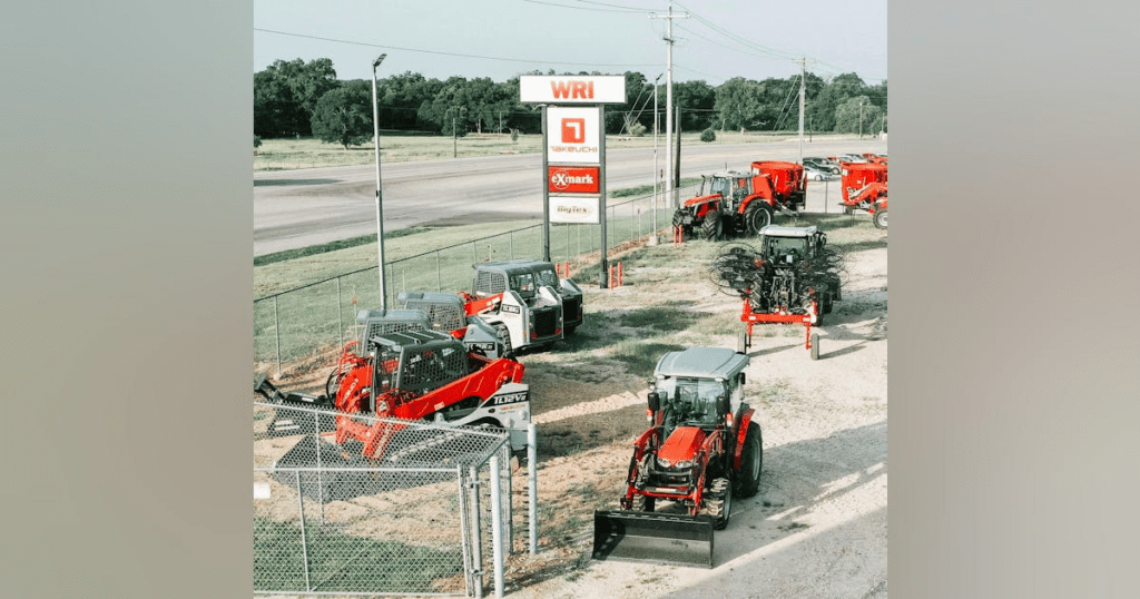 WRI Tractors of Bryan, Texas Joins Takeuchi’s North American Dealer Network