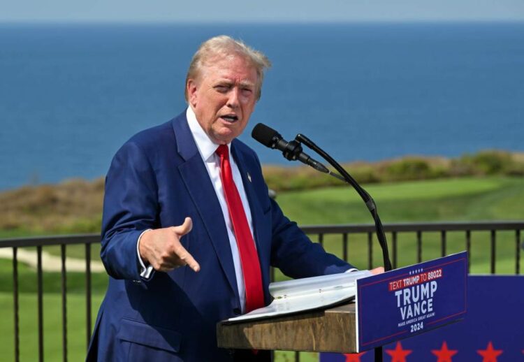 Trump talks landslides, calls California ‘a mess’ at Rancho Palos Verdes press conference – Daily Bulletin