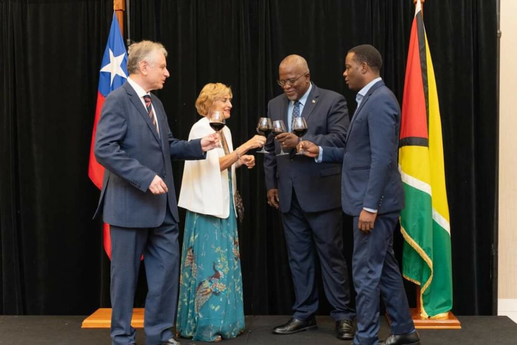 Guyana reaffirms commitment to improving relations with Chile