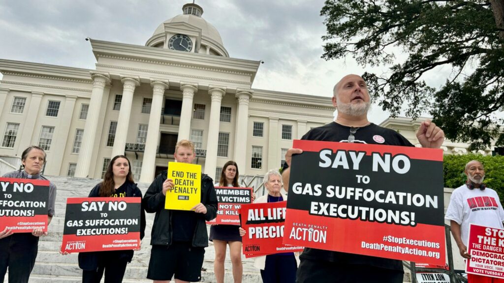 Week of executions in America ends with a nitrogen gas asphyxiation in Alabama