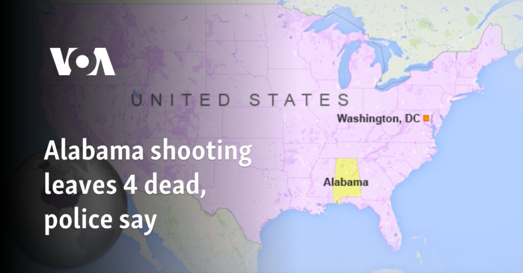 Alabama shooting leaves 4 dead, police say