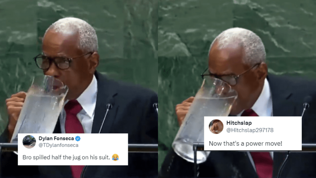 Haiti Leader's Hilarious Fail Of Sipping Water From Pitcher At UN Goes Viral; Ruthless Trolls Pounce On Him