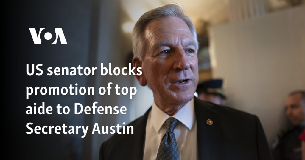 US senator blocks promotion of top aide to Defense Secretary Austin