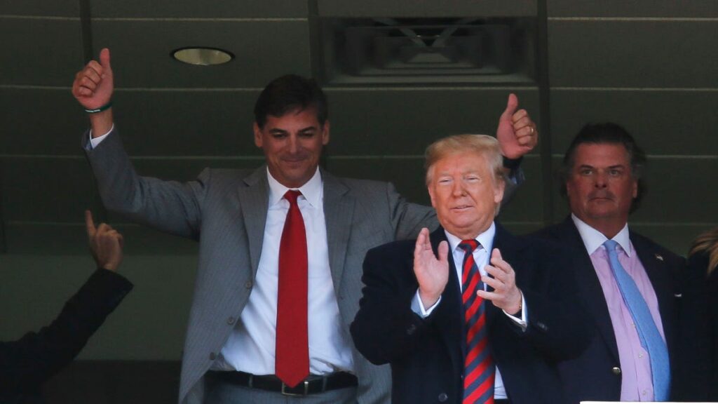 Why is Donald Trump at the Alabama-Georgia football game?