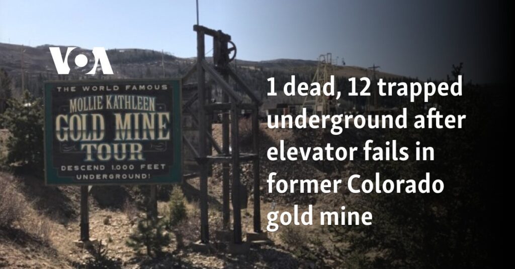 12 rescued from Colorado gold mine where elevator mishap killed 1 person