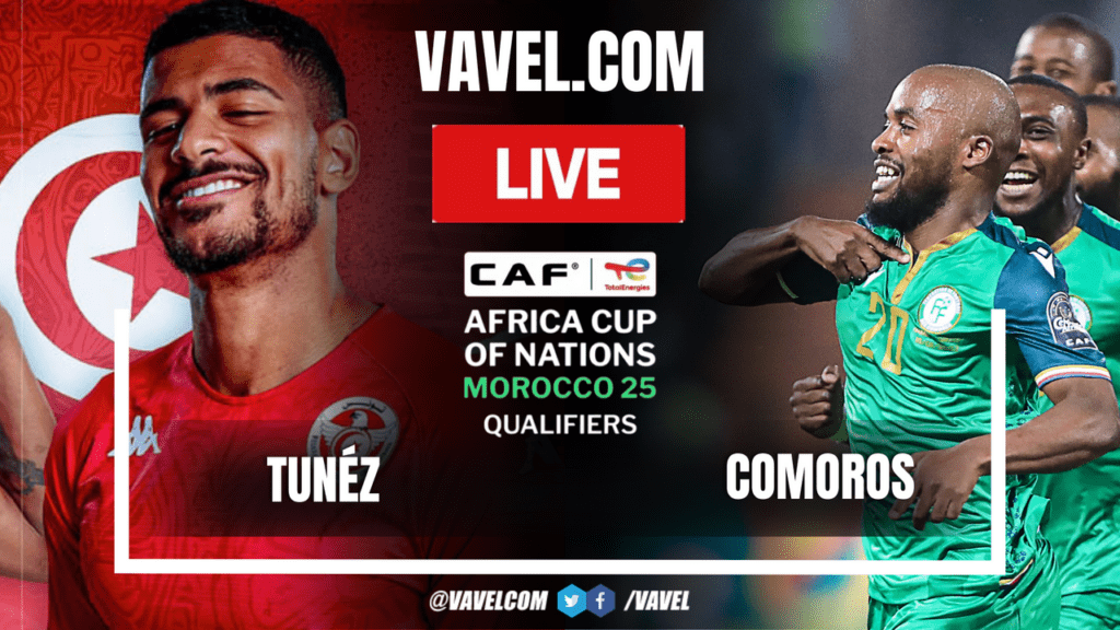 Tunisia vs Comoros LIVE Scores Updates, Stream Info and How to Watch African Cup of Nations Qualifiers Match | October 11, 2024