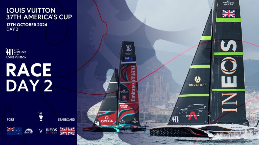 Ben Ainslie's Ineos Britannia vs Emirates Team New Zealand – day two