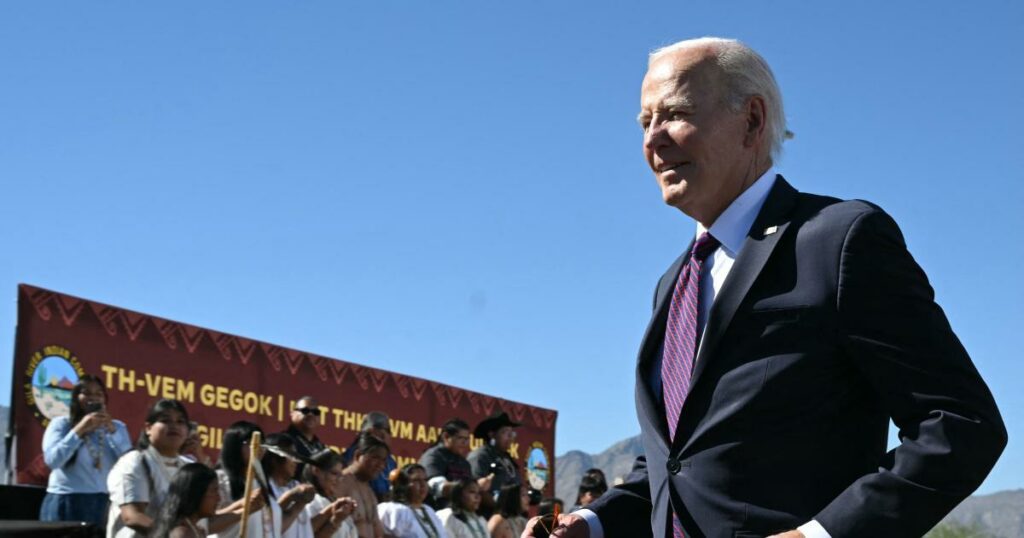 Biden delivers "long overdue" apology in Arizona for Indian boarding school atrocities