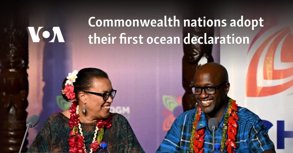 Commonwealth nations adopt their first ocean declaration