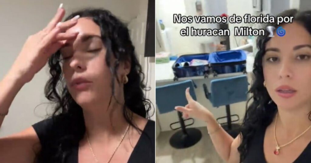 Cuban Woman Shares Harrowing Experience Evacuating Hurricane Milton: "May God Protect Us"