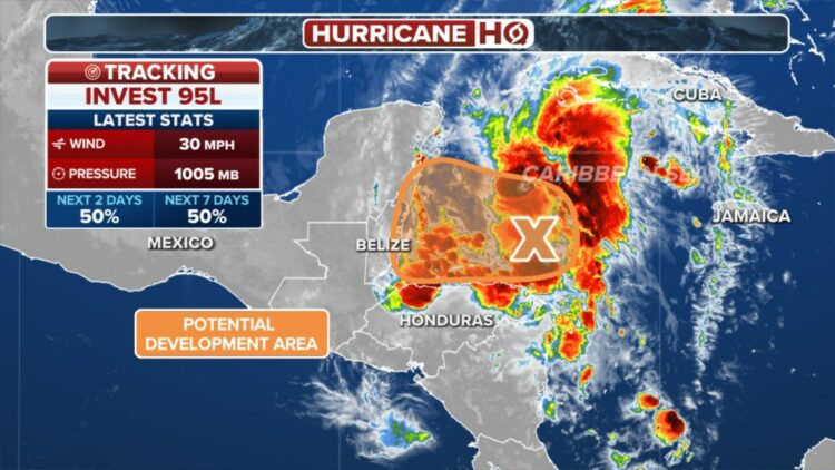 Forecasters track potential tropical storm brewing in the Caribbean