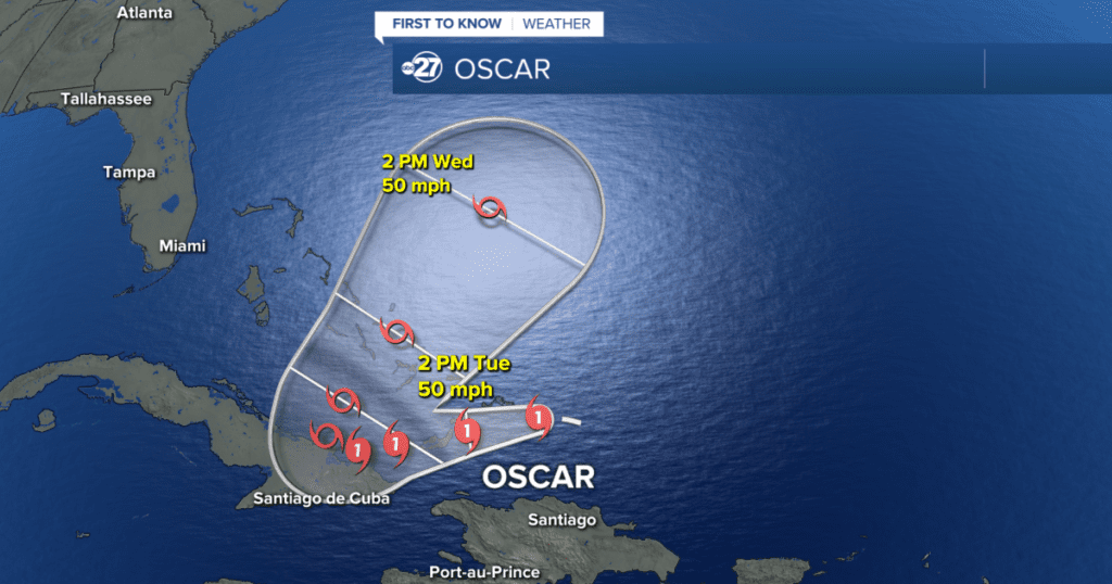 Hurricane Oscar forms near Cuba, no threats to the Big Bend