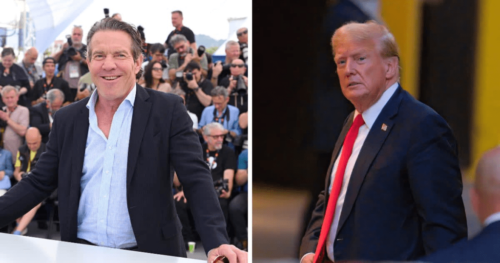 Dennis Quaid has supported Donald Trump (Kristy Sparow/Getty Images and James Devaney/GC Images)