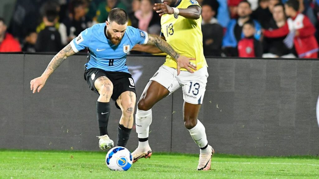 Nahitan Nández rescató sensaciones y para Giorgian De Arrascaeta faltó suerte en el empate de Uruguay con Ecuador