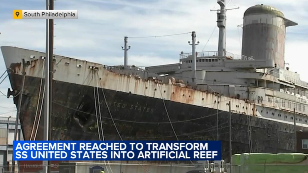 SS United States to become world's largest artificial reef after spending years in Philadelphia