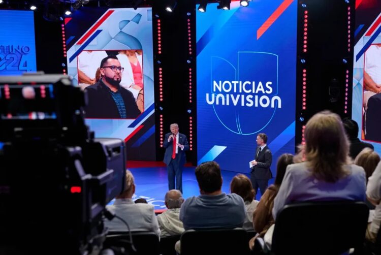 Trump courts Latino voters at Univision town hall, and Harris ventures onto Fox News • Ohio Capital Journal