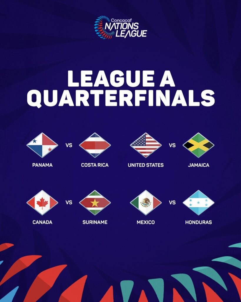 USA will face Jamaica in the Concacaf Nations League quarterfinals