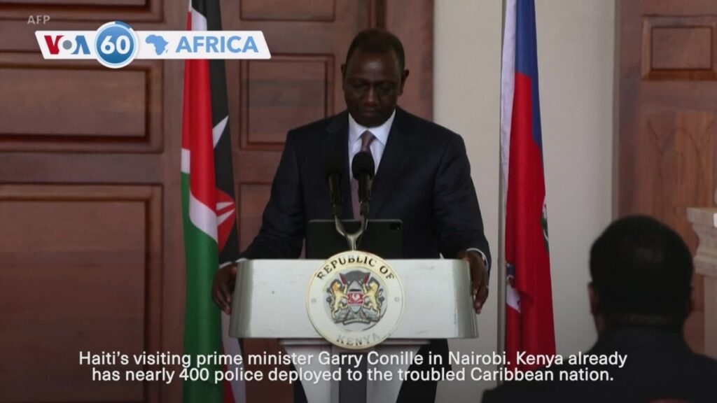 VOA60 Africa - Kenya: President Ruto pledges additional 600 officers for Haiti mission