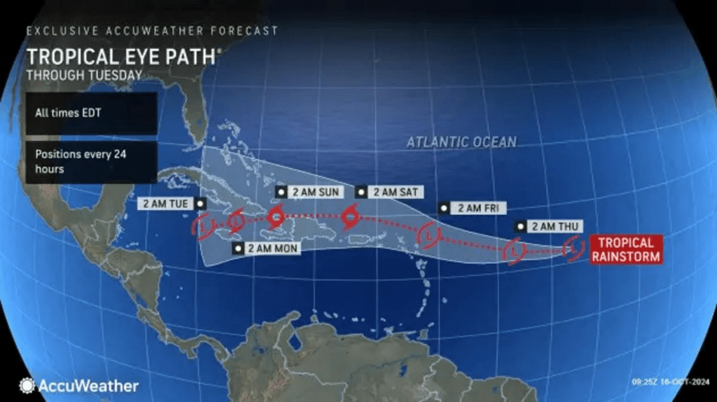 Will Invest 94L become Hurricane Nadine? NHC lowers its odds