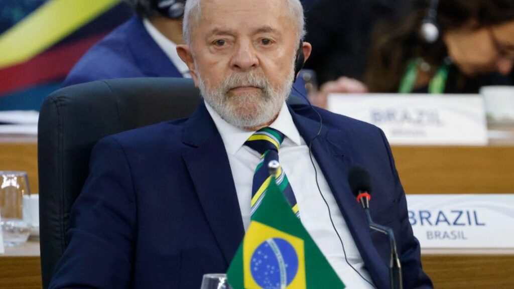 Brazil's President Luiz Inacio Lula da Silva looks on during the second session of the G20 Leaders' Meeting in Rio de Janeiro