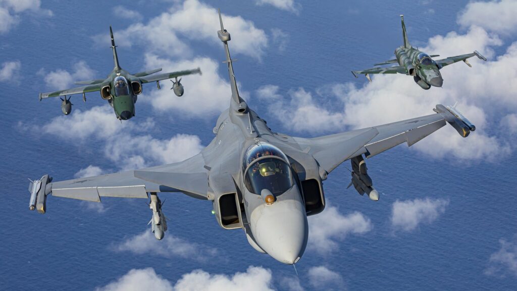 Colombia Reportedly Considering Saab Gripen to Replace its Kfirs as Swedish Jet Debuts in Multinational Drill in Brazil