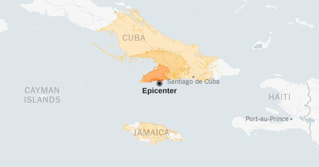 Cuba Shaken by 6.8 Magnitude Earthquake: Maps