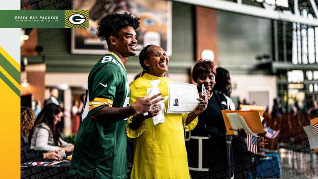 Lambeau Field hosts Naturalization Ceremony, welcoming new U.S. citizens