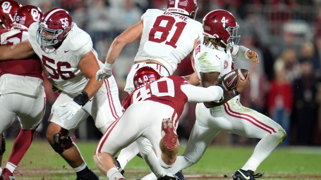 Latest Alabama football CFP projections after Oklahoma loss