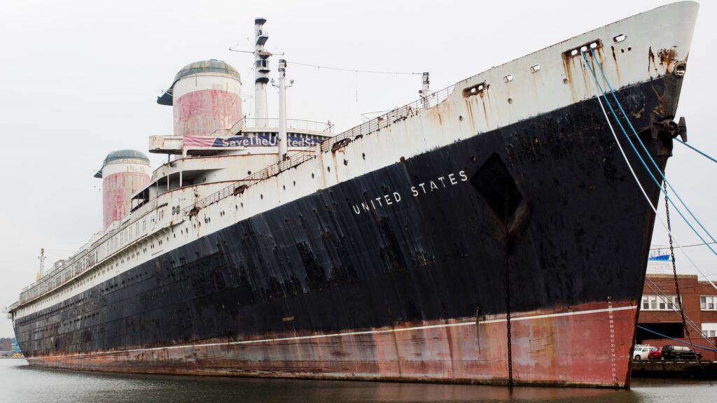 SS United States set to leave South Philadelphia berth next week in preperation of becoming the world's largest artificial reef