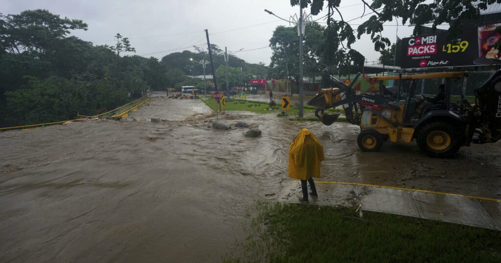 Sara downgraded to tropical depression after making landfall in Belize, expected to weaken further