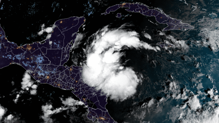 Tropical system in Caribbean heads toward Central America