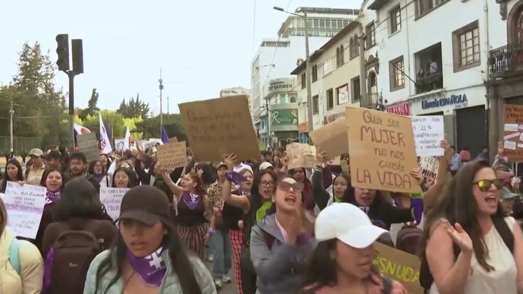 Women across Latin America march against gender based violence