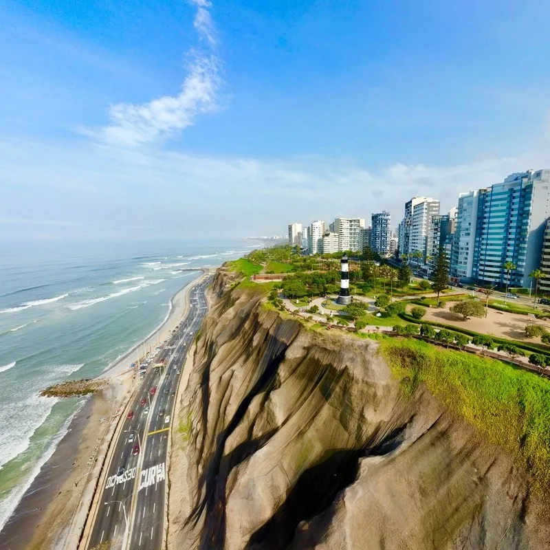 Panoramic View Of Lima, Peru, South America