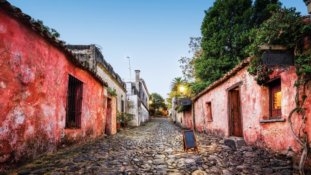 The city of Colonia del Sacramento, is known for its cobblestoned Barrio Histórico, lined with buildings from its time as a Portuguese settlement. Photo by Lukas Bischoff