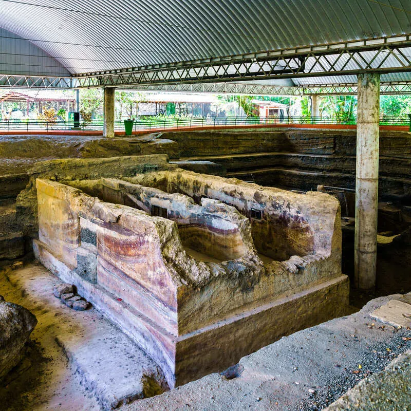Maya Ruins Of Joya De Ceren In El Salvador, Central America