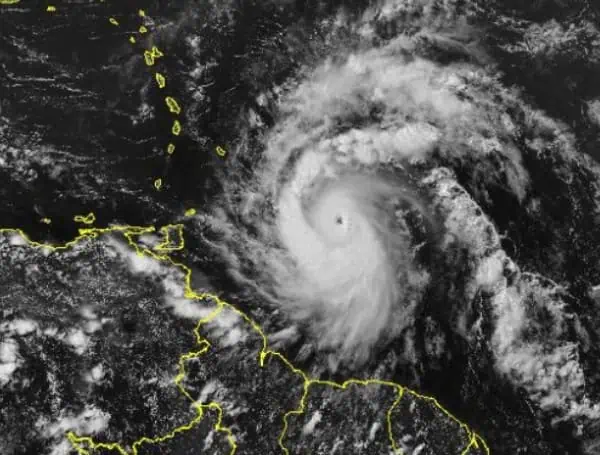 Satellite Image of Hurricane Beryl (NHC) 